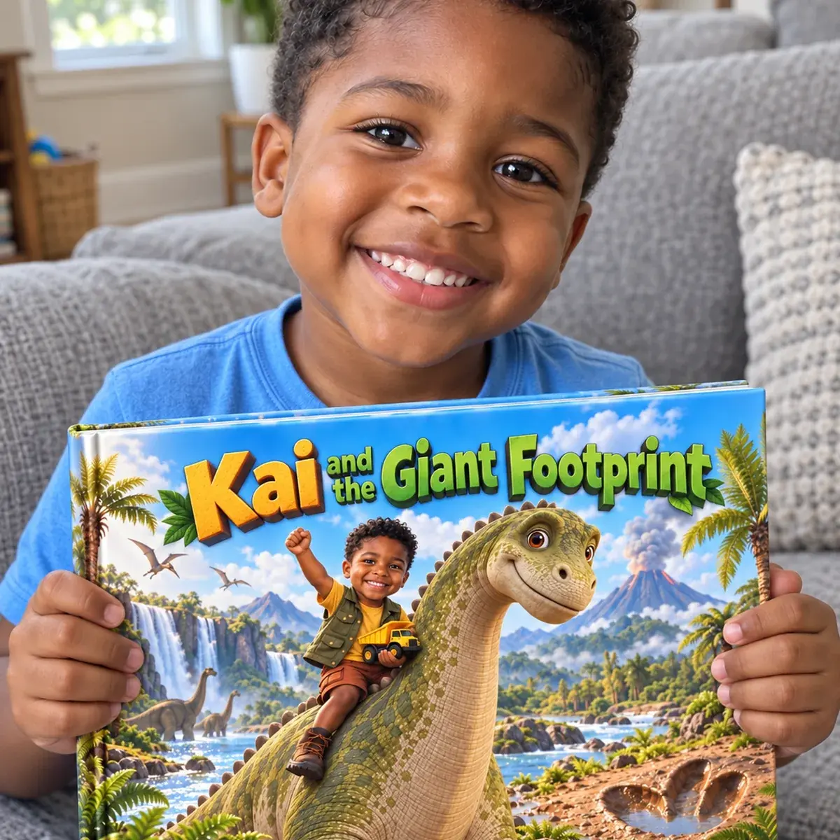 Kai mit seinem eigenen Buch